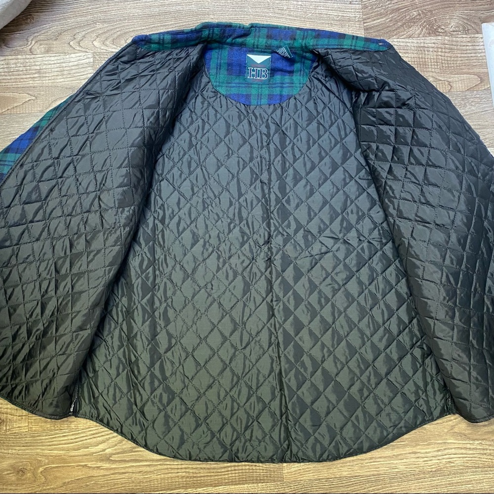 Vintage Plaid Flannel Quilted Lined Shirt Jacket - Picture 11 of 12